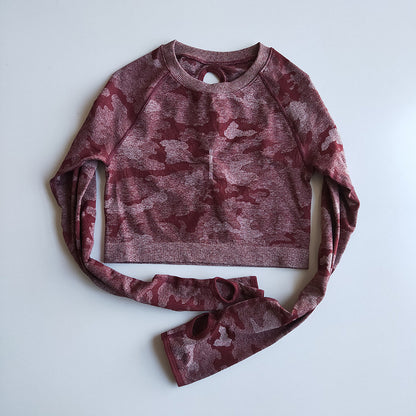Camouflage sports top