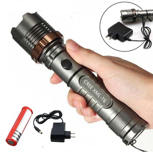 CREE t6 glare flashlight T6 flashlight T6 zoom rechargeable flashlight - myETYN