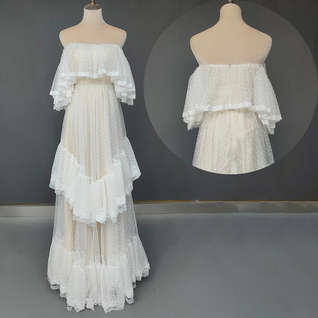 Women’s Fashion Polka Dot Wedding Dress