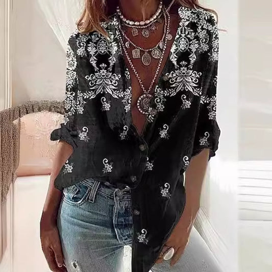 Ethnic Style Fashion Personalized Women's Shirt