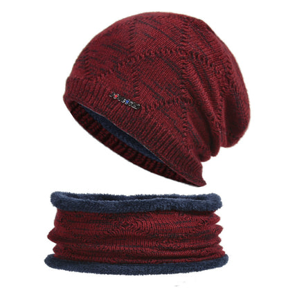 Biking Men's Two-piece Woolen Hat With Head And Ear Protection - myETYN