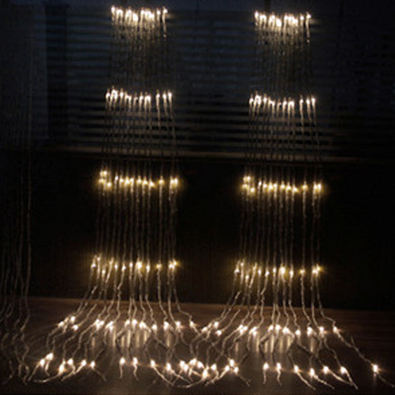 Outdoor Background Layout Of Net Lights And Water String Lights - myETYN