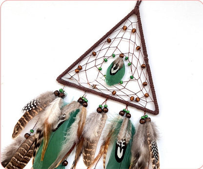 Indian Hanging Wind Chimes Ins Mori Creative Triangle Dream Catcher