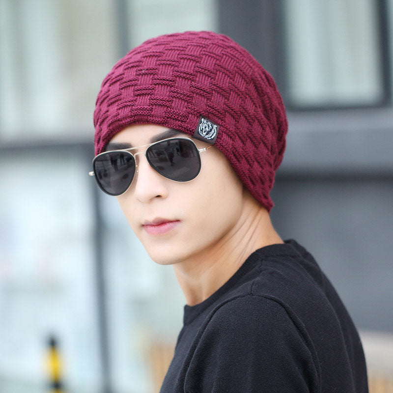 New style, cashmere and warm men's hat for autumn and winter outdoor knitted caps - myETYN