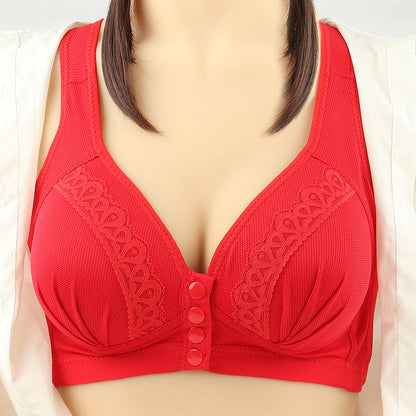 Women’s Front Closure Wireless Bra – Push-Up Bralette & Tube Top Vest