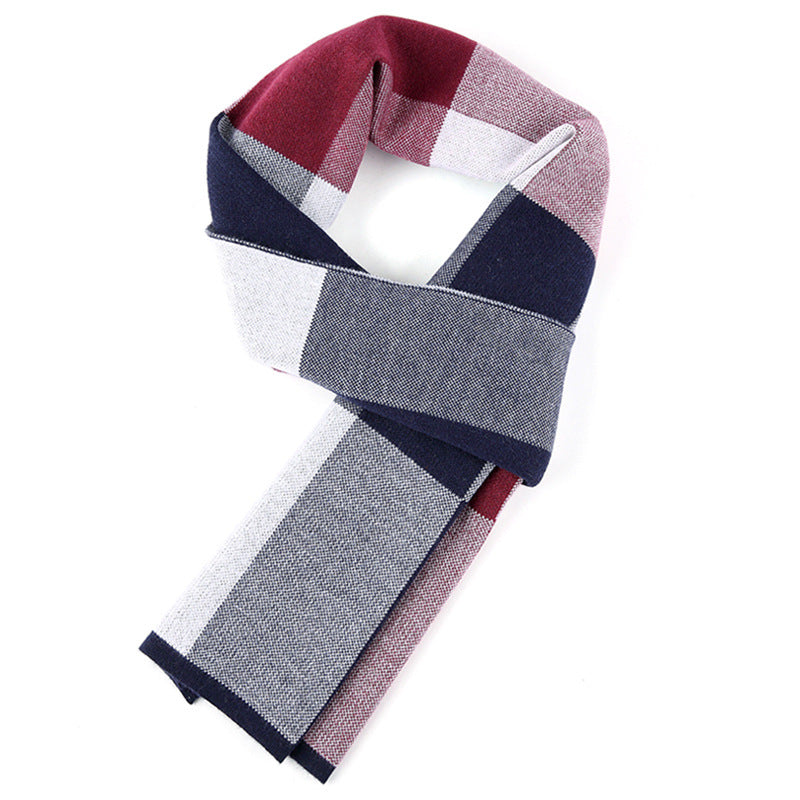 Plaid men scarf knitted scarf - myETYN