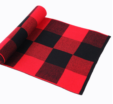 Men's scarf wool plaid scarf scarf winter scarf processing wholesale gift ladies knitting stitching - myETYN