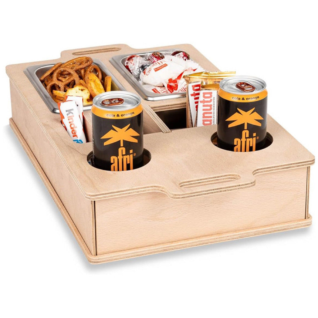 Natural Sofa Butler Snack Drinks Placed Wooden Box - myETYN