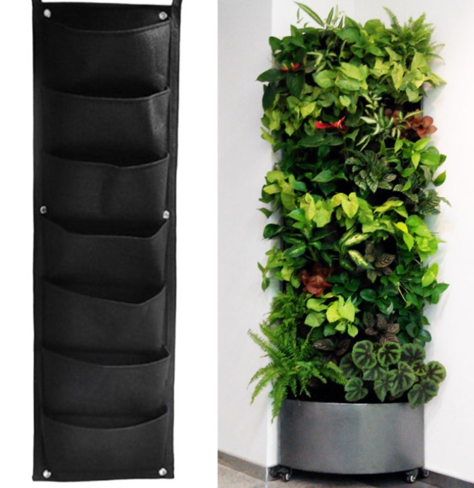 Wall Garden Hanging Planting Bags Vertical Outdoor Indoor Planter - myETYN