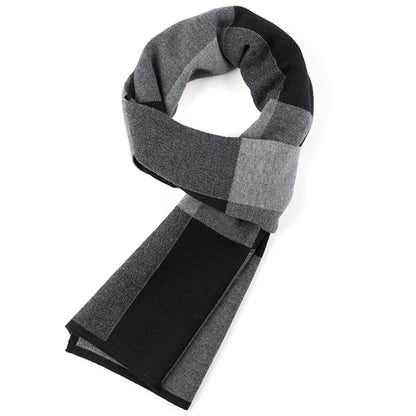 Plaid men scarf knitted scarf - myETYN