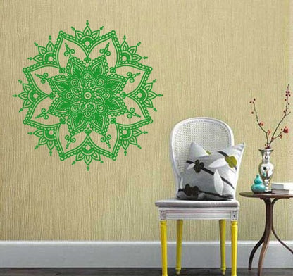 New Indian Buddhist Art Deco Wall Decal Sticker Mandala Living Room Bedroom Home Mural