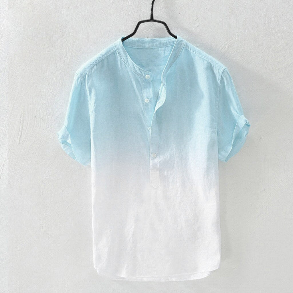 Gradient Cotton Linen Shirt