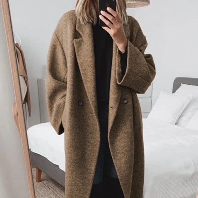 Women's Multi-color Multi-size Woolen Trench Coat Coat - myETYN