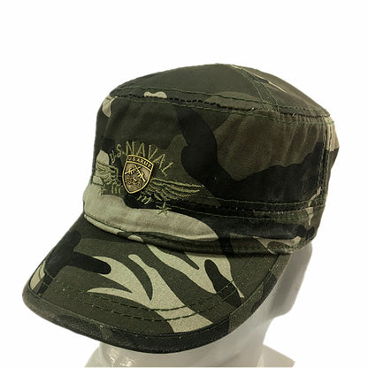 United Front Army Fan Flat Cap Cotton Duck Tongue Short Zhan Hat - myETYN