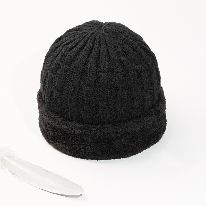 Woolen Hats For Middle-aged And Elderly Men In Winter Thicken Men's Knitted Hats For The Elderly - myETYN