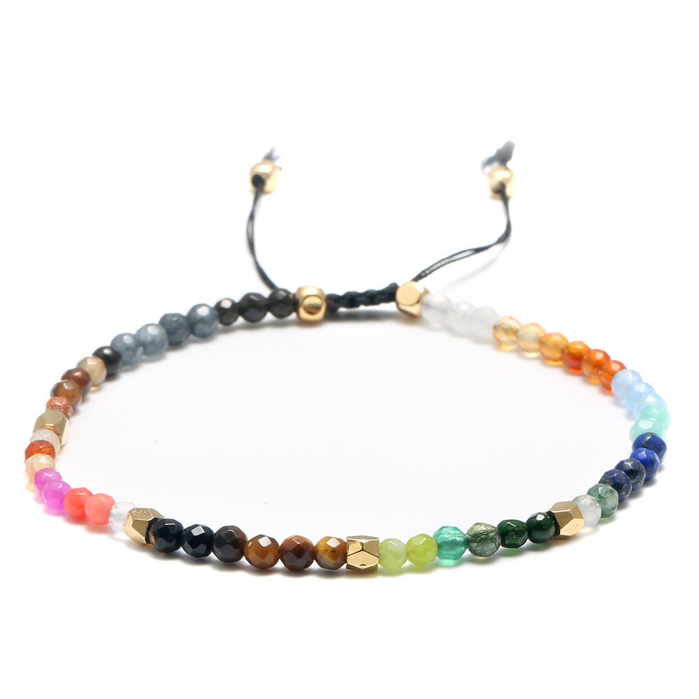 12 Constellations Seven Chakras Colored Stones Bracelet - myetyn