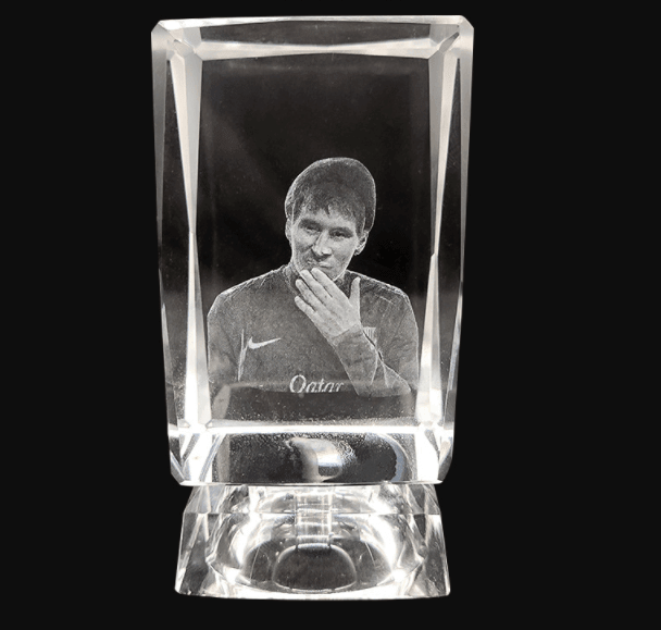 3D Laser Square Crystal Photo Frame With Love Custom Glass Cube - myetyn