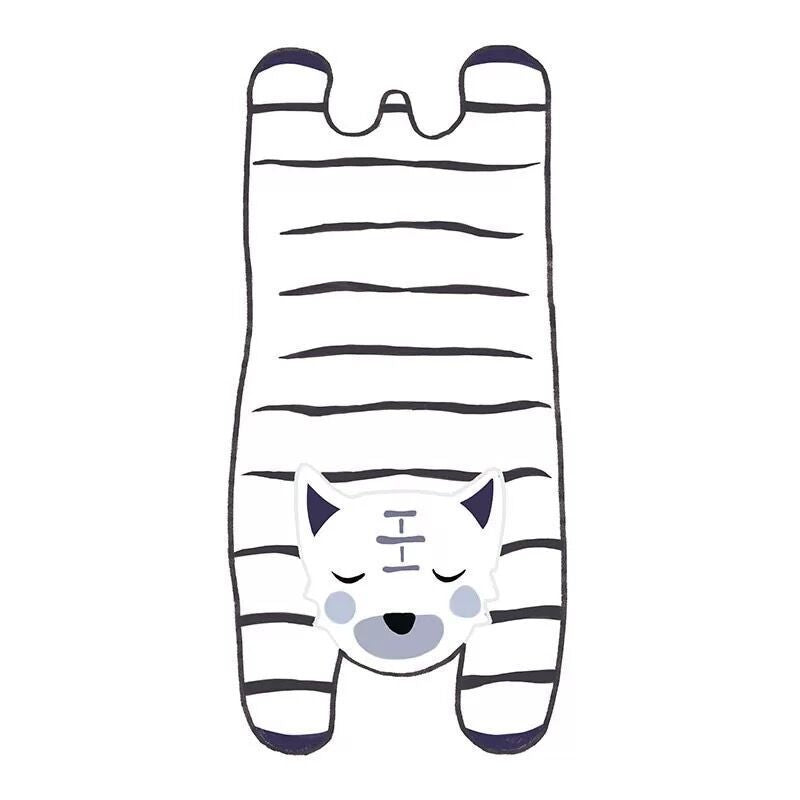 Cartoon Plush Lying Tiger Blanket: Perfect Bedroom Bedside Companio