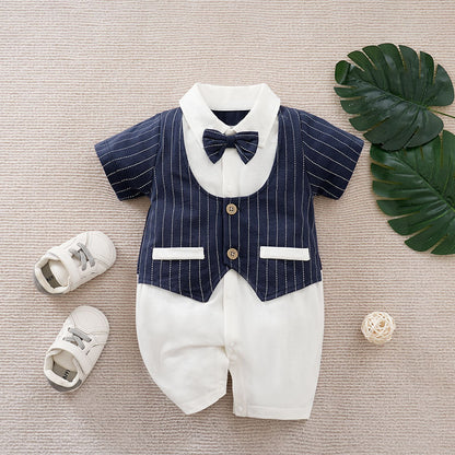 Summer Baby Boy Gentleman Jumpsuit