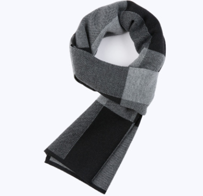 Men's scarf wool plaid scarf scarf winter scarf processing wholesale gift ladies knitting stitching - myETYN