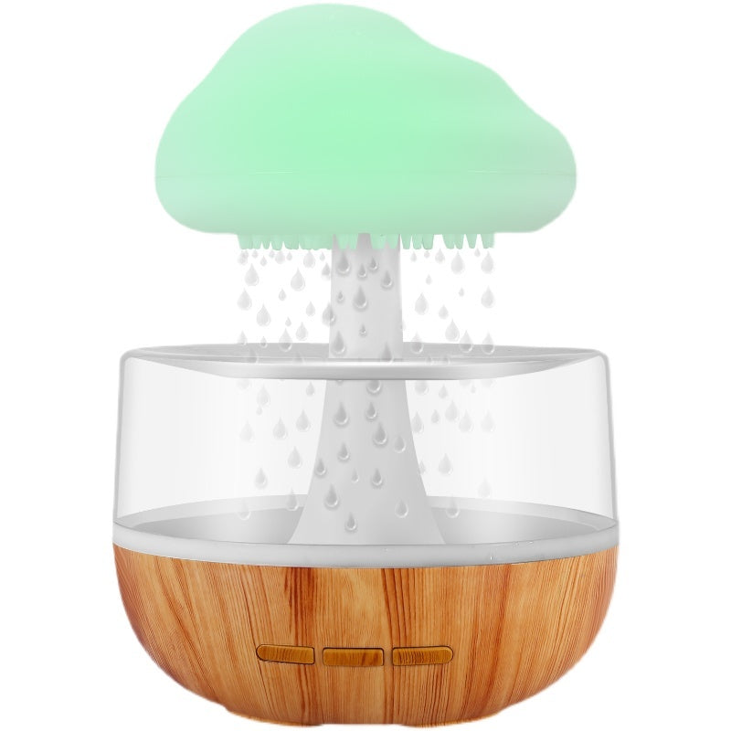 Raining Cloud Humidifier With Night Light Aromatherapy Essential Oil Diffuser Micro Humidifier Relaxing Mood Water Drop Sound For Home