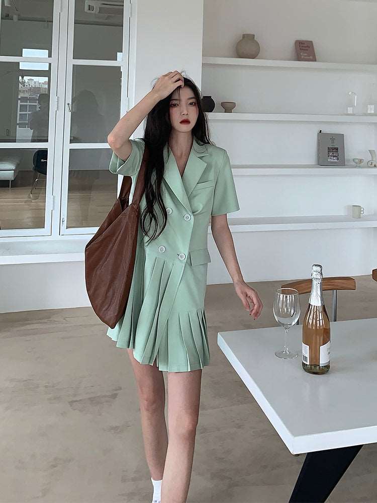 Asakawa Jiuyi Suit Dress Women's Summer New Style