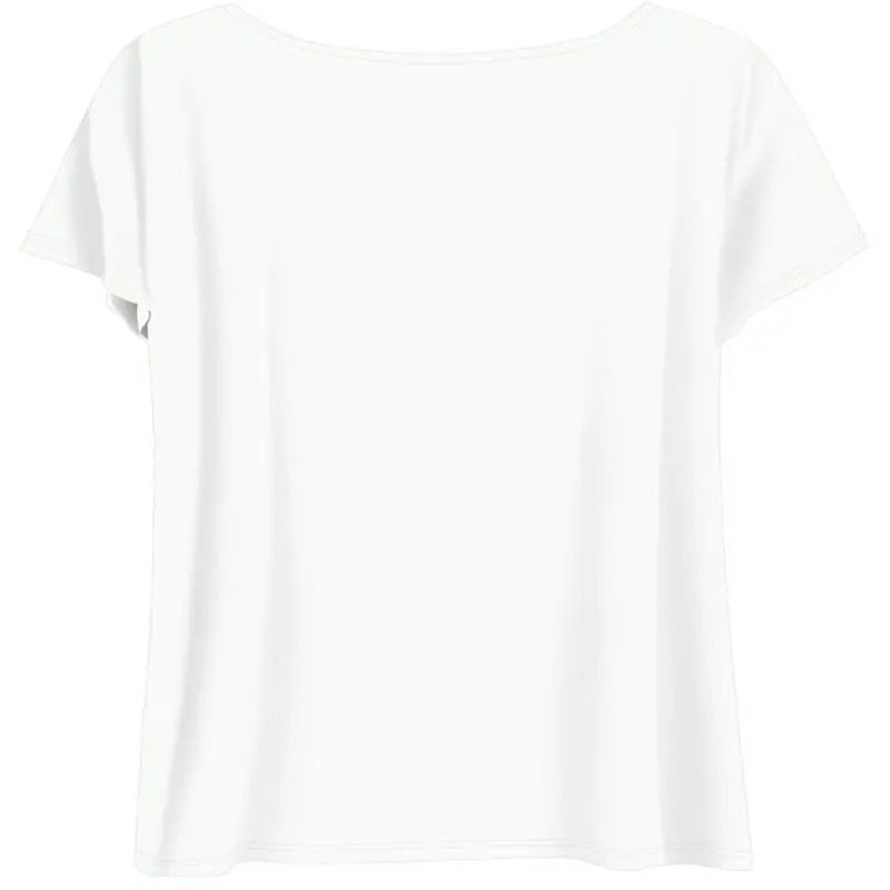 Women's Summer Casual Short Sleeve 'YOU ARE' Letter Print Round Neck T-Shirt
