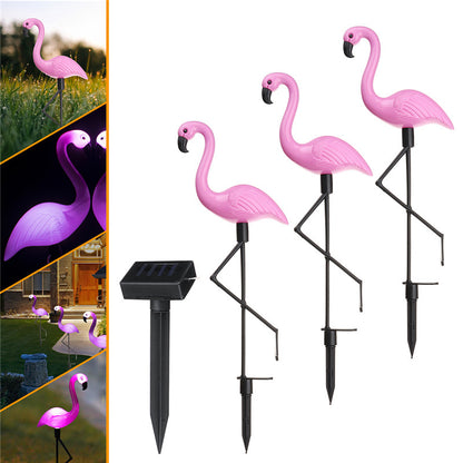 Flamingo Lawn Solar Lamp, Solar Garden Light Solar Yard Lights Waterproof - myETYN