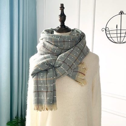 New Warm Plaid Cashmere Shawl for Women - myETYN