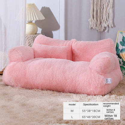 Luxury Cat Bed Sofa Winter Warm Cat Nest Pet Bed For Small Medium Dogs Cats Comfortable Plush Puppy Bed Pet Supplies - myETYN