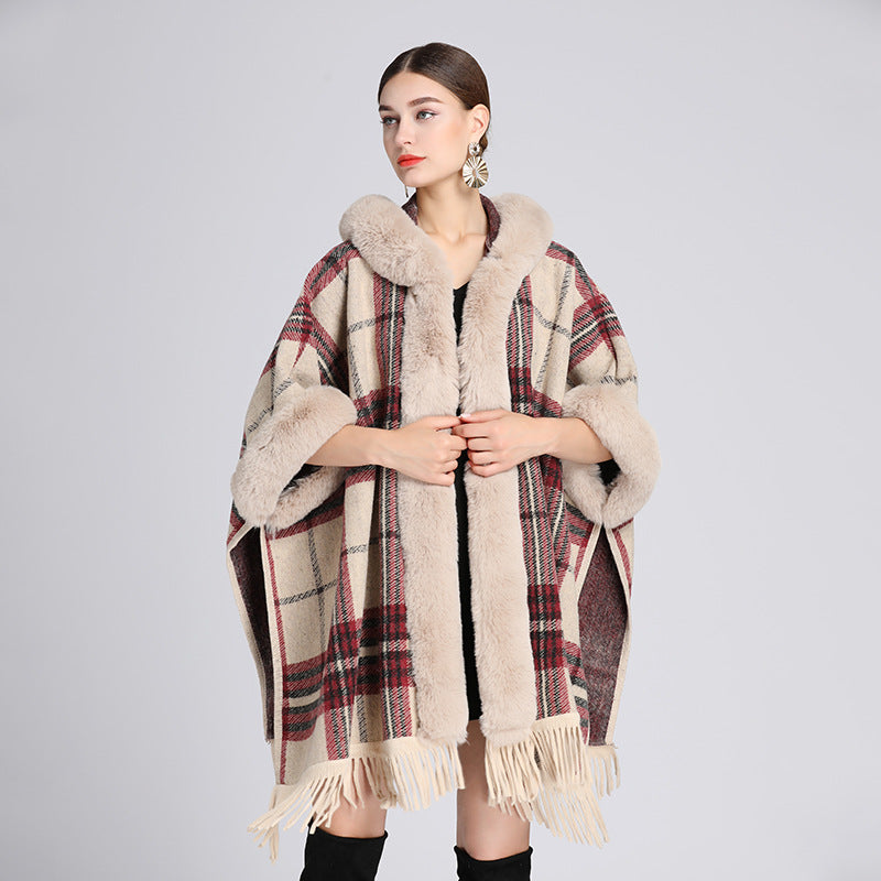 Knitted Cardigan Coat Cloak Shawl - myETYN