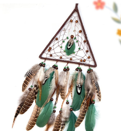 Indian Hanging Wind Chimes Ins Mori Creative Triangle Dream Catcher