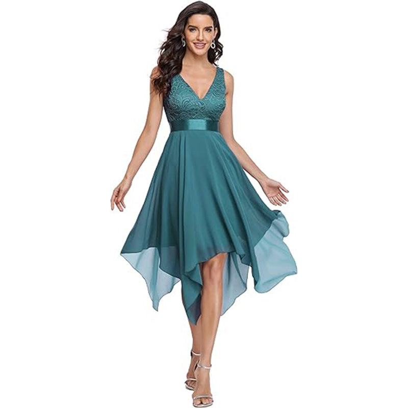Women’s Lace Chiffon Cocktail Ball Gown