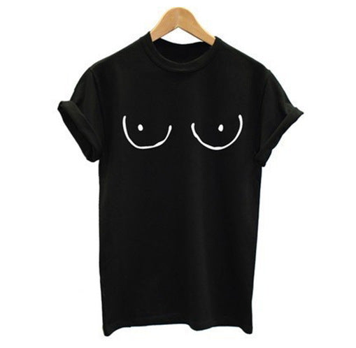 Print new women's T-shirts, cotton casual shirts for top T-shirt girls.