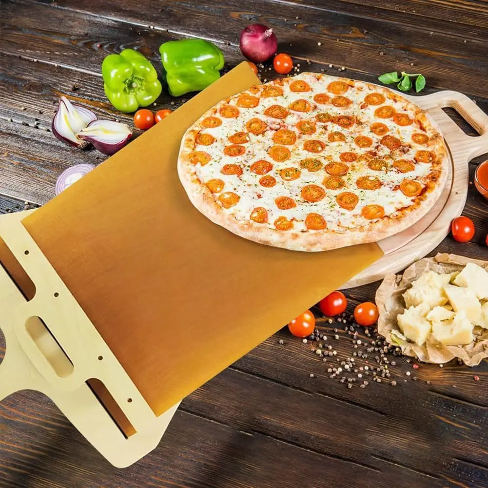 Kitchen Gadgets Sliding Pizza Shovel Non Stick Pizza Smooth Cutting Board Storage Transfer Board Kitchen Baking Tool - myETYN