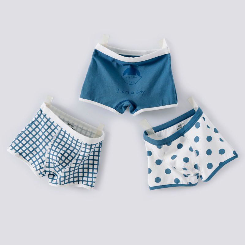 Children's Cartoon Simple Boxer Cotton Underwear