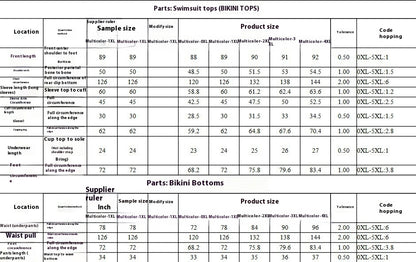 European And American Bikini Three-piece Set For Women