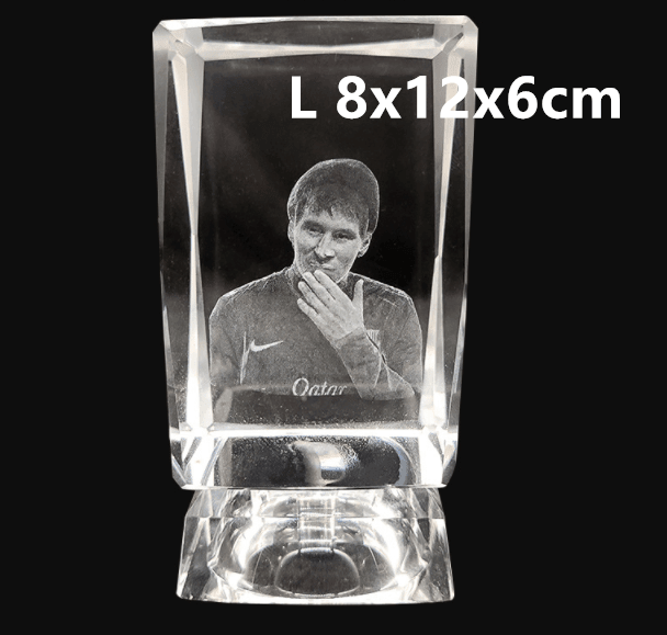 3D Laser Square Crystal Photo Frame With Love Custom Glass Cube - myetyn