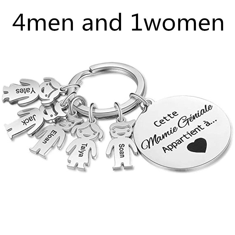 Stainless Steel Boy And Girl Keychain - myETYN