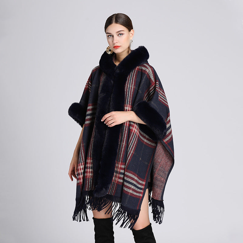 Knitted Cardigan Coat Cloak Shawl - myETYN