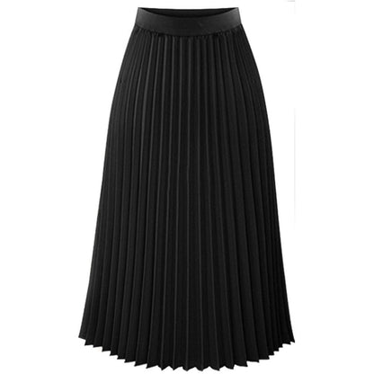 Women's mid-length chiffon skirt