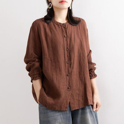 Renaissance Spring And Autumn Cotton And Hemp Shirts