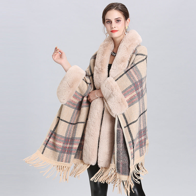 Knitted Cardigan Coat Cloak Shawl - myETYN