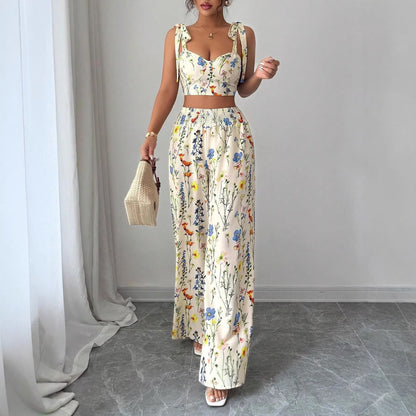 Printed Camisole & Pants Set – Lightweight Summer Co-Ord for Women