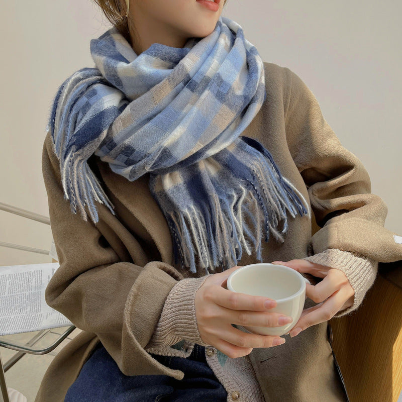 Chic Imitation Cashmere Scarf: Fashionable, Warm, and Sunscreen-Ready - myETYN