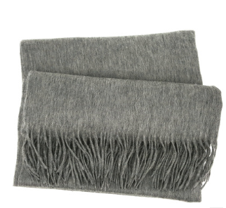 Men's cashmere scarf virgin woollen popular wild solid color warm thick scarf monochrome shawl - myETYN