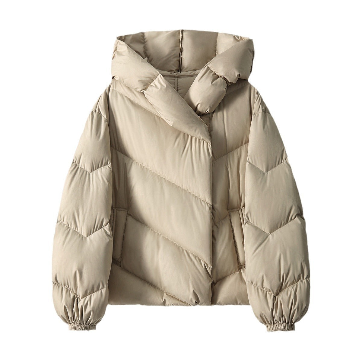 Hooded Small Puffer Jacket Coat