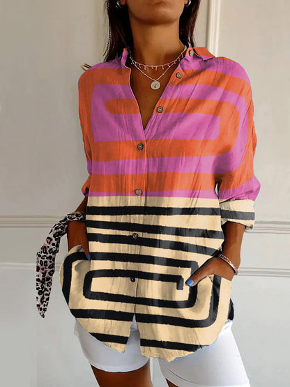 New Women's Summer Animal Pattern 3D Printed Shirt