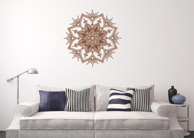 New Indian Buddhist Art Deco Wall Decal Sticker Mandala Living Room Bedroom Home Mural