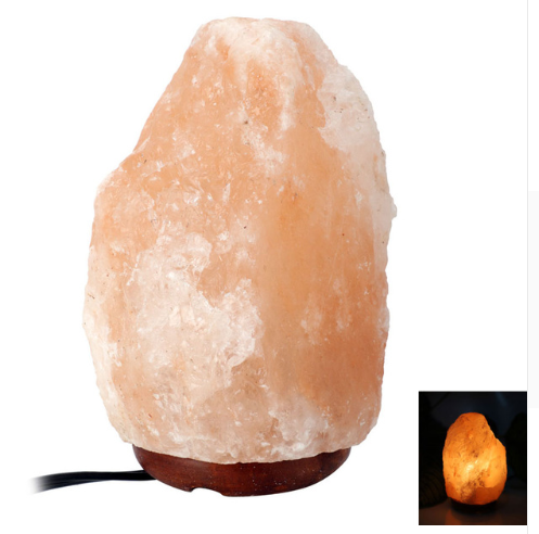 Crystal salt lamp socket lamp creative decoration gift rose salt lamp night light bedside lamp - myETYN